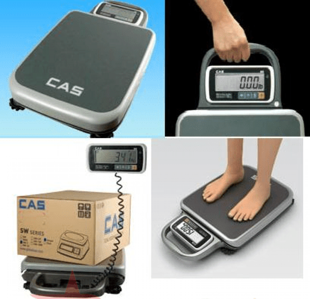 Cantar electronic comercial CAS PB-150 platforma portabil – imagine 3