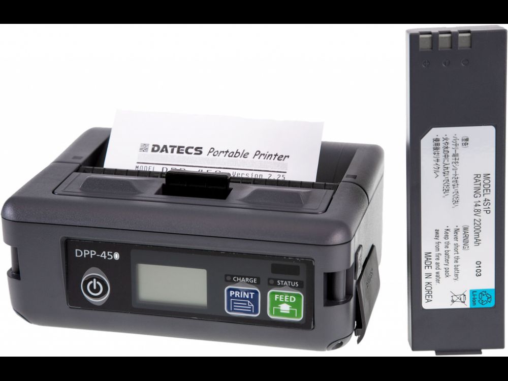 Imprimanta termica portabila DATECS DPP-450 BT – imagine 2